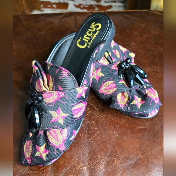 Sam Edelman Shoes - Sam Edelman Circus Posey Mule Womens 6.5 Black Embellished Slip On 